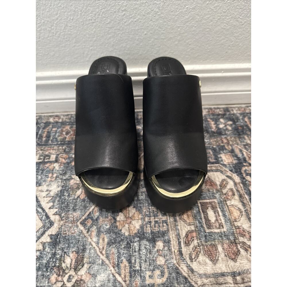 DKNY Black and Gold Women's Sandals